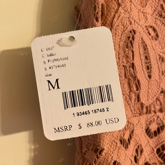 🫶🏼NWT Free People One Adella Slip dress in Rose🫶🏼 - Picture 10 of 12